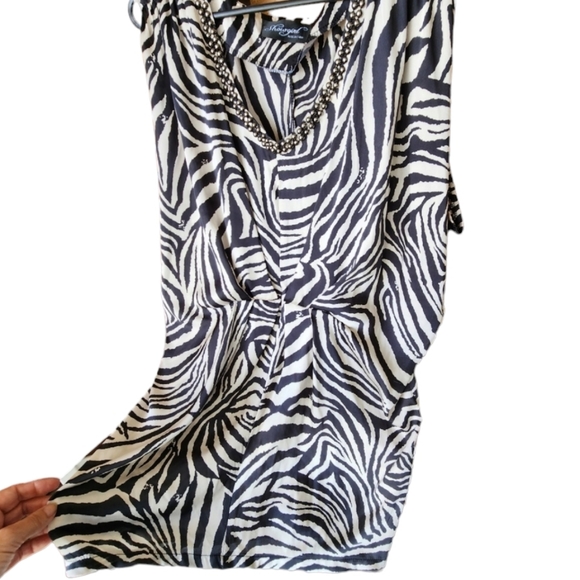 SHOWGIRL playsuit slinky animal print size 8 - Picture 3 of 11